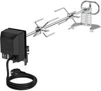 ASFASFq-only fire Universel Tournebroche Moteur Tourne Broche Electrique kit avec BBQ Motor, Remplacement kit de rôtisserie pour Grils à gaz