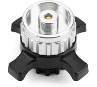 Asfasfq-Onlyfire Adaptateur De Cartouche De Gaz Pour Réchaud Camping, Adaptateur Bouteille Pour Cartouches De Gaz Easy-Click/Cv Passage De La Fermeture À Baïonnette Au Raccord Fileté 7/16"", Argent, 1