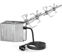ASFASFq-Onlyfire Barbecue en acier inoxydable tournebroche Kit Convient pour utilisation avec Weber 7653 Weber Genesis II 400& 600 Serie et Genesis II LX 4 & 6 brûleurs barbecues
