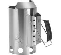ASFASFq-Onlyfire Cheminée d'allumage en Acier Inoxydable, Rapidfire Starter - BBQ Accessoire pour Barbecues à Charbon Ø 47 cm et +, Allume-feu avec Deux Poignées, 32cm de Hauteur, Remplacement pour W