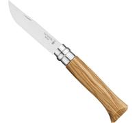 Asfasfq-Opinel - Boîte N°08 Couteau Pliant - Lame Inox - Manche Bois D'olivier - Coupe Parfaite, Entretien Facile - Bague De Sécurité Virobloc - Fabrication Française