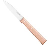 Asfasfq-Opinel - N°126 Couteau D¿Office Parallèle - Lame 8 Cm En Acier Inoxydable - Manche En Bois De Hêtre - Idéal Pour Peler, Couper, Émincer - Garantie À Vie