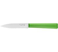 Asfasfq-Opinel - N°313 Couteau Cranté De Cuisine Les Essentiels - Lame Dentée Acier Inoxydable - Manche Polymère Robuste - Passe Au Lave-Vaisselle - Léger - Vert