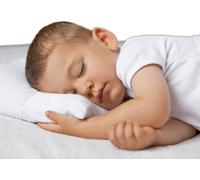 Asfasfq-Oreiller Latex Naturel Bébé 30x50 Cm Hypoallergénique Multi-Perforé & Alvéolé ¿ - Housse Amovible En 100% Coton