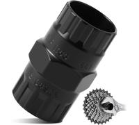 Asfasfq-Outil 2-En-1 Démonte-Cassette Vélo, Compatible Shimano, 5-12 Vitesses, Démonte-Cassette, Retrait Frein À Roue Libre, Outil Vélo, Acier Traité Thermiquement
