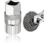 Asfasfq-Outil De Réparation Et Retrait De Roue Libre Pour Vélos,Cassette Demonte Douille, Acier Carbone Durable,Compatible Shimano, Sunrace, Sram, Dnp Pour Cassette De 6,7,8,9,10,11 Vitesses,20×44.8m