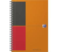 Asfasfq-Oxford Cahier International Notebook B5 Ligné 6mm 160 Pages Reliure Intégrale Couverture Carte Orange
