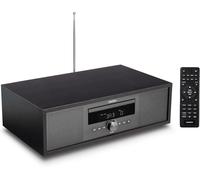 ASFASFq-P64145 Système Audio Tout-en-Un (Dab+, CD, MP3, Radio FM PLL, USB, système Compact, Design élégant, Fonction réveil, Mise en Veille Automatique) Anthracite