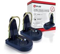 ASFASFq-Pack De 2 Tapettes À Rats et Souris Professionnels - Puissant Piège XXL Anti Nuisible - Robuste et Efficace - pour Capture Rapide - sans Poison, ni Produit Chimique - Réutilisable et Durable