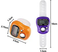 Asfasfq-Pack De 5 Compteurs De Doigts, Compteur De Doigts Clicker Compteur De Lignes Mini Compteur De Mains, Affichage Lcd À 5 Chiffres Pour Inventaire, Sports, Marketing, Golf (Couleur Aléatoire)