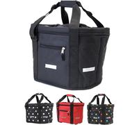 Asfasfq-Panier À Vélo Avant Sac À Provisions I Pliable I Panier À Vélo Avant Avec Fixation Express Pour Une Pose Et Un Retrait Rapides. I Panier À Vélo Avant