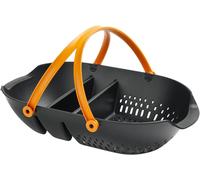 ASFASFq-Panier de Récolte, Pour Ramasser, Transporter et Nettoyer les Récoltes et les Outils de Récolte, Plastique, Noir/Orange, Plus, 1062831