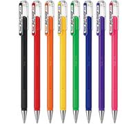 Asfasfq-Pentel Mattehop Lot De 8 Stylos Roller À Encre Gel Liquide K110-1,0 Mm 1 De Chaque Couleur Dans Un Emballage D'oreiller