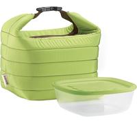 Asfasfq-Petit Sac Isotherme A/Compartiment Fraicheur Handy, (Bag) 22 X 18 X H22 Cm; (Container) 19,6 X 19,6 X H7 Cm - 1400cc
