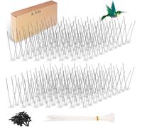 ASFASFq-Pic Anti Pigeon Inoxydable, 3.5 Mètres Pic Anti-Pigeon, 25cm x 14 Pièces Piques Anti-Oiseaux pour balcons, Respectueux des Animaux Pic Anti Oiseaux Antipigeon