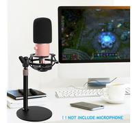 ASFASFq-Pied de Micro de Bureau Avec Support Antichoc, Bonnette en Mousse, Support de Microphone Réglable Réduit le Bruit des Vibrations pour Razer Seiren X Seriren V3 AT2020,