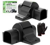 ASFASFq-Piege A Rat Sécurisé (Lot de 2) Attrape Souris, Grand, Puissant Et Réutilisable. Tapette Anti Rongeur Professionnelle. Tue Les Nuisibles immédiatement à l Exterieur et l Interieur de Votre