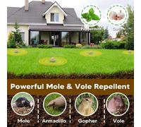 ASFASFq-Piège À Taupe, Pièges À Taupe pour Jardin, Pièges À Taupe Ultrasoniques pour Cour-8P