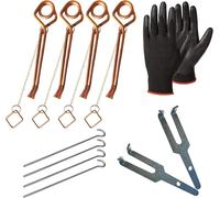 ASFASFq-Pièges A Taupes X4, Campagnols, Rats Taupier. Anti Taupe. Accessoires Contre Les Rongeurs De Votre Potager. pour Eliminer Les Nuisibles De Votre Jardin sans Répulsif Ultrasons, Chimique Ou Fu