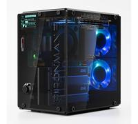 ASFASFq-Pironman 5-MAX Dual NVMe M.2 SSD PCIe Boîtier pour Raspberry Pi 5 NAS RAID 0/1 accélérateur AI Hailo-8L PWM + double ventilateur RVB 0,96"" Module OLED Arrêt sécurisé HDMI (RPI5 non inclus)