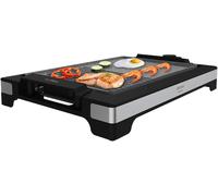 ASFASFq-Plancha-gril Électrique Tasty&Grill 2000 Inox MixStone. 2000W, Thermostat ajustable, Plaque Antiadhérente pour Griller avec une Surface mixte Plancha et Gril, Revêtement RockStone