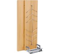 ASFASFq-Planche à Griller Saumon, Planches à Fumer en Bois avec Support Réglable en Acier Inoxydable, Planche pour Filet de Saumon pour Firepit et Kettle Grill, Peut être Utilisé des Deux Côtés