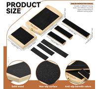 Asfasfq-Planche D'équilibre À Une Jambe, Entraîneur De Cheville En Bois, Balance Board Cheville, Planche D'équilibre De Cheville Pour L'étirement De La Cheville, Correction De La Posture