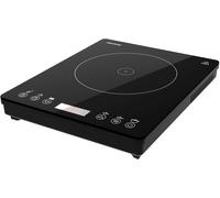 ASFASFq-Plaque à Induction Portable 1 Feu Full Magma Slim. Puissance de 2000W réglable sur 8 niveaux, design en verre haute résistance, écran tactile, minuterie, facile à nettoyer