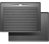 ASFASFq-Plaque de cuisson en fonte pour barbecue à gaz Taino Pro 4 et 6 Series - 41,5 x 31 cm - Plaque réversible universelle pour barbecue Taino Red 4 et 6 - Accessoire de poêle à pizza - Accessoire