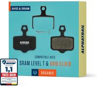 Asfasfq-Plaquettes De Frein À Disque ¿ Compatible Avec Avid Elixir Brakes I Organic & Fritté Mtb Plaquettes De Frein À Haute Puissance De Freinage Et Kilométrage 100% Pour Avid Elixir R Carbon 1 3