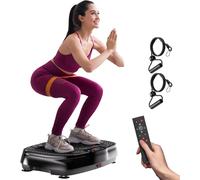 Asfasfq-Plateformes Vibrantes,Planche Vibrante Fitness Pour Maigrir,120 Vitesses, Capacité De Charge De 400lbs, Appareils De Fitness Brûle-Graisses Et Sculptant Le Corps Pour Hommes Et Femmes.