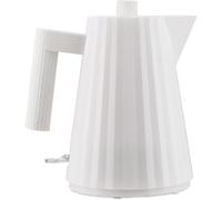 ASFASFq-Plissé MDL06/1WUK - Bouilloire Électrique Design, en Résine Thermoplastique, Fiche Anglaise 2400W, 100cl, Blanc