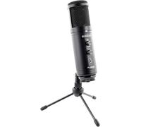 ASFASFq-Plugger Studio Microphone condensateur USB professionnel MUSB 30MIX Cardioïde Noir. Streaming Podcast Gaming Enregistrement voix, ordinateur PC Windows, Mac. Trépied et bonnette inclus. Plug