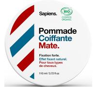 Asfasfq-Pommade Coiffante Bio 110 Ml - Effet Mat Fixation Medium - Cire Cheveux Homme Fabriquée En France - Produit Coiffant De Qualité Professionnelle - Certifiée Ecocert - Parfum Mentholé