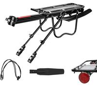 Asfasfq-Porte-Bagages Universel En Aluminium Pour Vélo Électrique, Vtt, Vélo De Ville ¿ Charge Lourde 50 Kg, Montage Sans Outil, Anti-Rouille Et Anti-Éclats