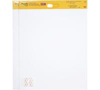 Asfasfq-Post-It Super Sticky Meeting Charts ¿ Pack De 2 Blocs (20 Feuilles Chacun), 58,4 X 50,8 Cm, Blanc ¿ Avec 8 Languettes Adhésives Command ¿ Paperboard Repositionnable Pour Réunions Et Brainstor