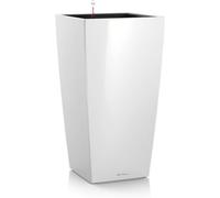 Asfasfq-Pot De Fleurs D'interieur ¿ Premium Cubico ¿ Réserve D'eau Intégrée ¿ Coloris Blanc ¿ 30 X 30 X 56 Cm