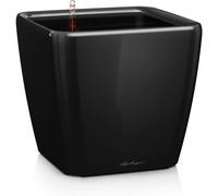 Asfasfq-Pot De Fleurs D'interieur ¿ Premium Quadro Ls ¿ Réserve D'eau Intégrée ¿ Coloris Noir ¿ 28 X 28 X 26 Cm