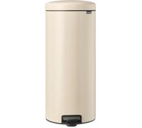 ASFASFq-Poubelle à Pédale 30L NewIcon - Grande Poubelle pour la Cuisine - Couvercle Soft-Close - Pédale Légère - Seau Intérieur Amovible - Antidérapant - Soft Beige - 30 x 38 x 68 cm