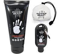 Asfasfq-Power Beast Pack Magnesie Liquide 200ml + 50ml + 60gr Boule Chalk Rechargeable, Liquid Chalk, Pour La Gymnastique, Escalade, Haltérophilie, Escalade, Cross Training, Pole Dance Et Le Fitness.