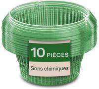 ASFASFq-Praknu Collet Anti Limaces - 10 pièces Barrière à Limaces Réutilisables - Résistant Aux Intempéries Durable - pour Laitues, Légumes Et Fleurs - Empilable