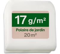 ASFASFq-Praknu Voile d'Hivernage pour Plantes 17g/m² - 20m² (2x10m) - Voile Respirant pour Platebandes - Protection Contre le Gel, les Nuisibles et les Mauvaises Herbes - Perméable à l'Eau et Stabili