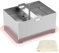 ASFASFq-Presse à tofu en acier inoxydable, moule à tofu avec égouttoir à eau, tofu bio ferme ou extra ferme