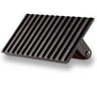 ASFASFq-presse-viande/presse-burger en fonte avec poignée en bois de hêtre, pour steaks/burgers/volaille & lard, 20 x 10 x 7cm