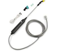 ASFASFq-Pulverisateur de Jardin Electrique 5V, Pulverisateur Electrique, Pulverisateur Lance Telescopique, Pulverisateur a Pression avec 3 Buses et Tuyaux de 5M pour Arrosage, Désherbage