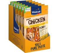Asfasfq-Pure Chicken Bonas, Friandises Pour Chiens, Bâtons À Mâcher Au Poulet Et Fromage, Friandises D¿Entraînement, Sans Sucre Ajouté (7x 80g)