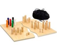 Asfasfq-Purovi Constellations Familiales Planche Systémique En Bois De Haute Qualité Pour Installation Et Coaching En Famille 32 Pièces Incl. Boîte De Rangement