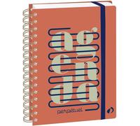 Asfasfq-Quo Vadis - Agenda Perpétuel - Spiralé - Semainier Horizontal - Français - Eterny - Multicolore - 15x21cm - Papier Blanc - Fabrication Française