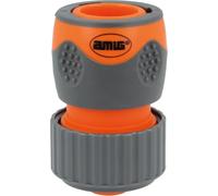 ASFASFq-Raccord Rapide De Tuyau 3/4" Avec Système D'Emboîtement Rapide Connexion Rapide Et Facile Pour Tuyaux D'Arrosage Plastique Abs Et Caoutchouc Orange Et Gris