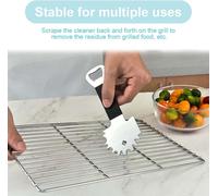 ASFASFq-Racloir Universel, Grattoir à Barbecue De Haute Qualité, Brosse Barbecue¿Accessoire Barbecue¿Nettoyant pour Gril¿pour Nettoyer Les Grilles Et Réseau De Barbecues